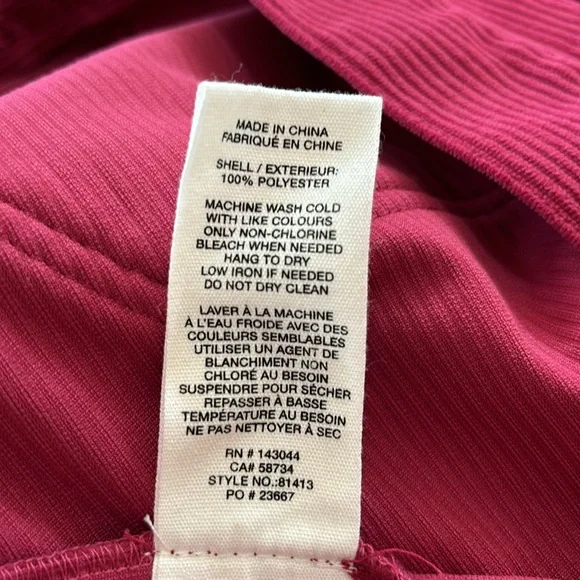 Avec Les Filles Anthro Cropped Corduroy Jacket S Shacket coat Raspberry pink Red - Picture 7 of 14